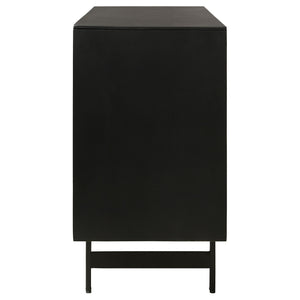 Madrid - 3 Door Accent Cabinet Doors - Natural / Black