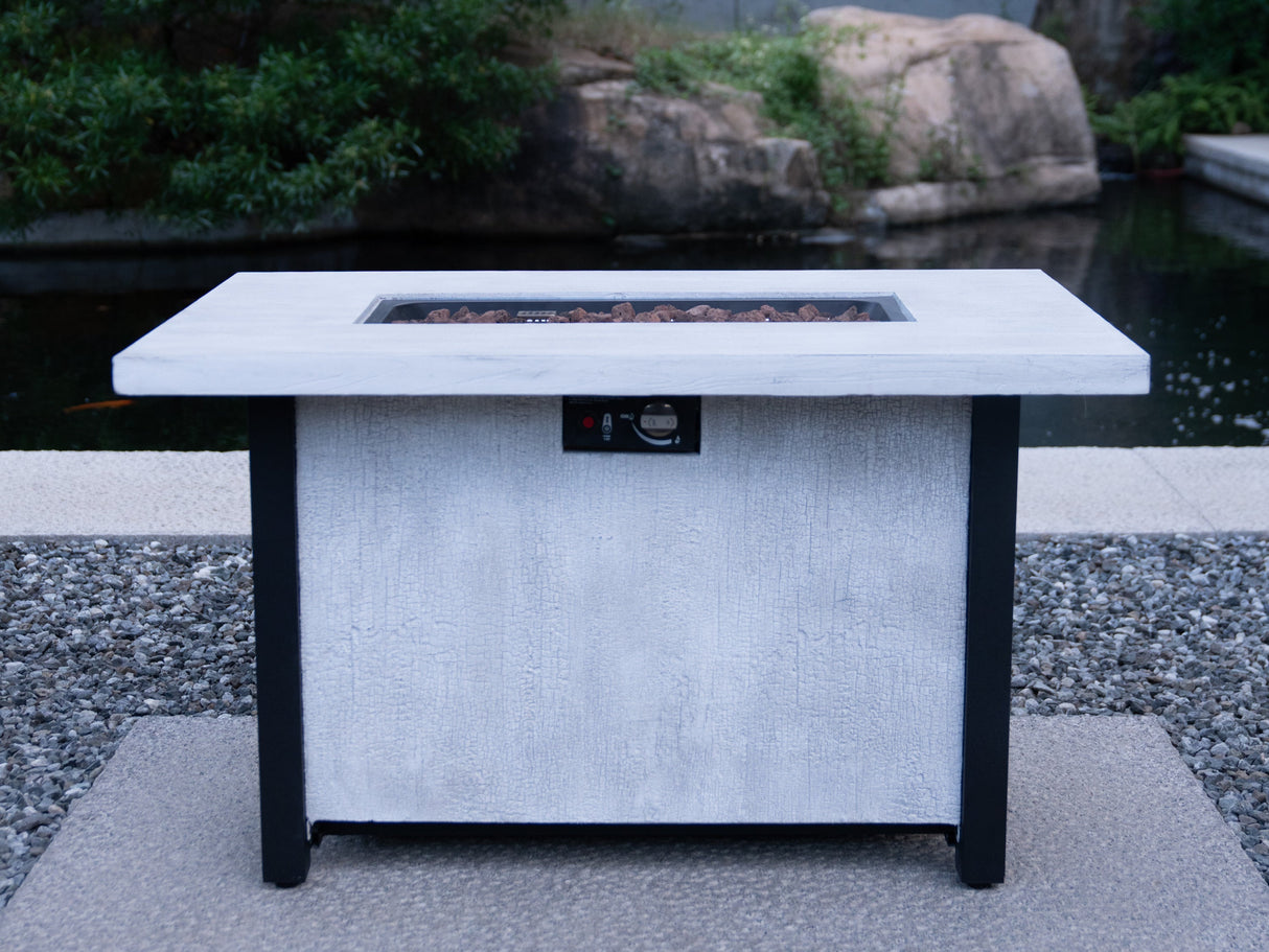 44"W x 25"H Outdoor Propane Fire Pit Table, 50,000 BTU