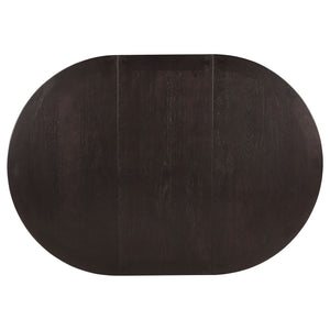 Illkirch - Oval Extension Leaf Dining Table With Expandable Surface - Espresso