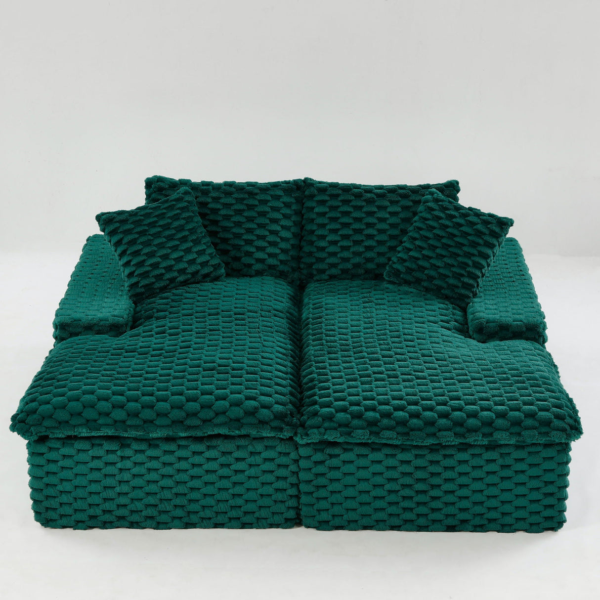 Double Chaise Lounge With Full Compressed Sponge