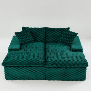 Double Chaise Lounge With Full Compressed Sponge
