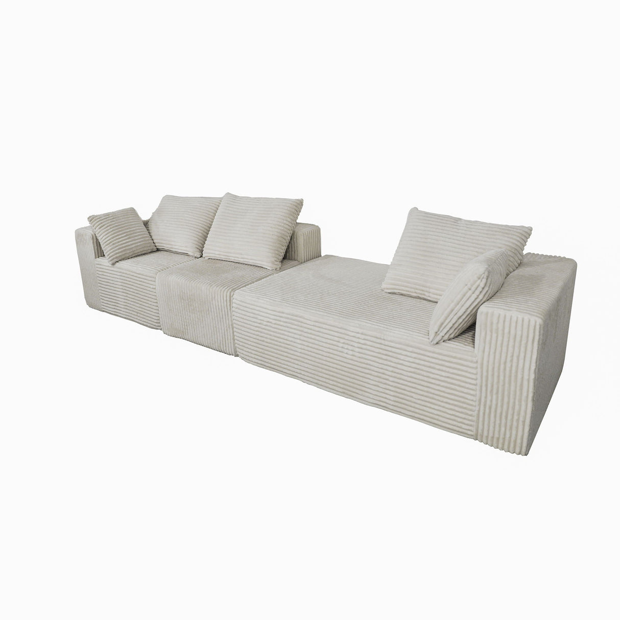 Corner Combination Sofa Sectional Couch With Soft Fabric