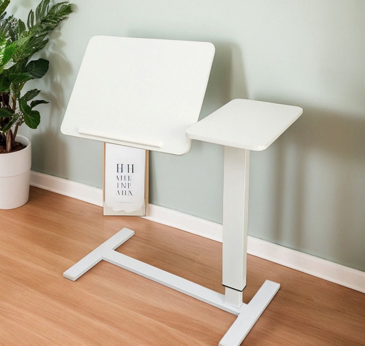 Overbed Bedside Desk, Mobile Rolling Laptop Stand