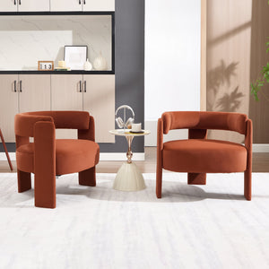 Accent Chair for Living Room, Velvet Comfy Single Sofa Chair
