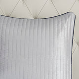 12 Piece Comforter Set with Cotton Bed Sheets Navy King