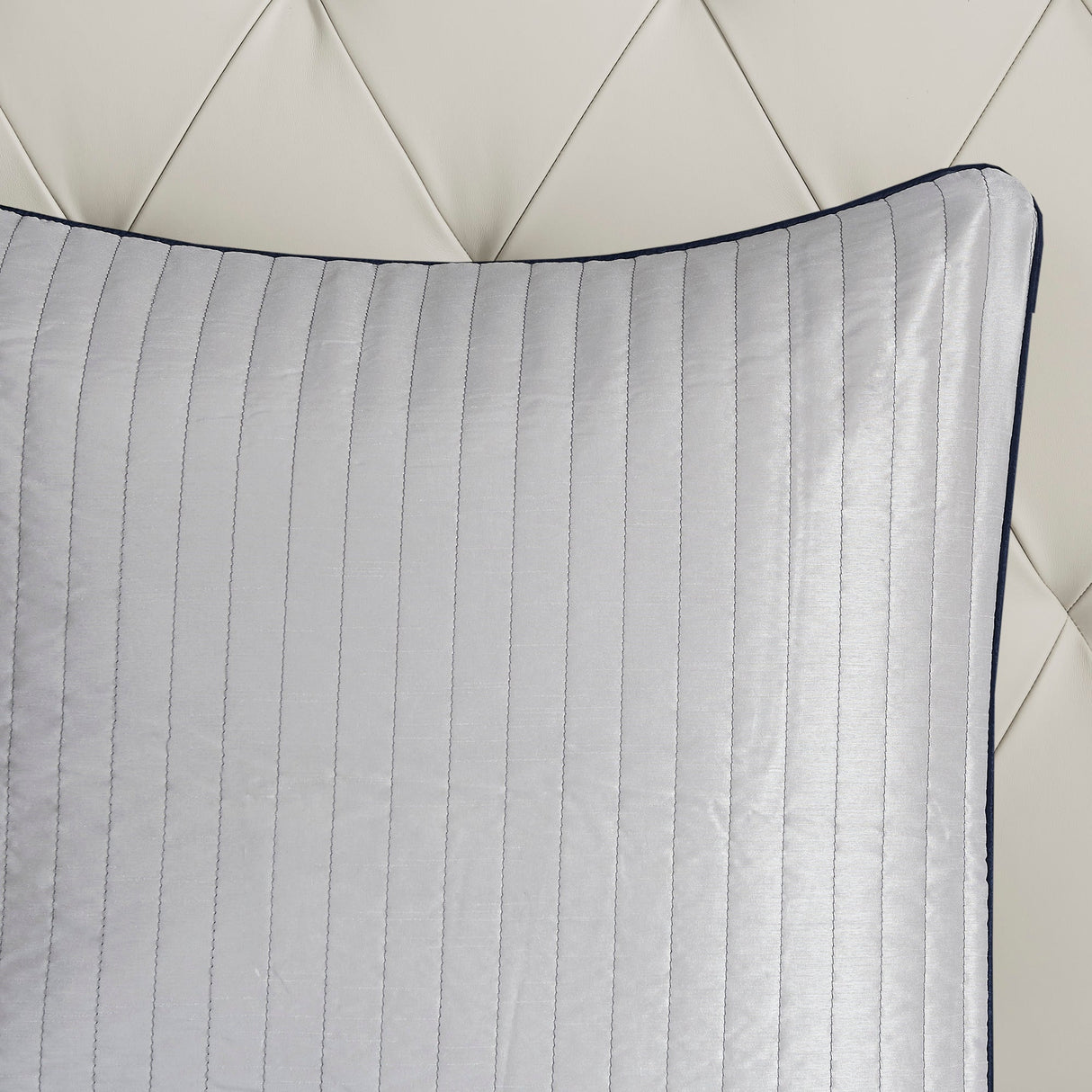 12 Piece Comforter Set with Cotton Bed Sheets Navy King