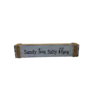 Sandy Toes Salty Kisses Shelf Sitter