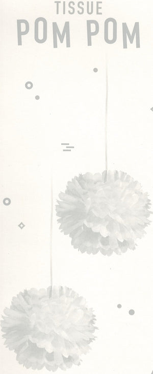 White Tissue Pom Pom Party Decoration