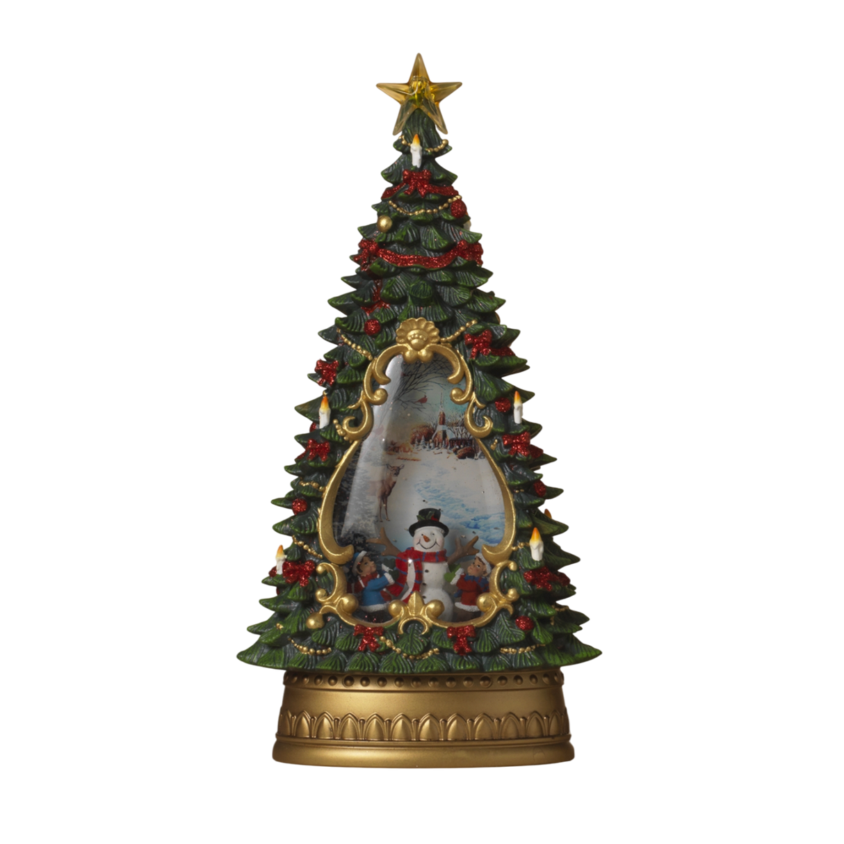 Lighted Tree Spinning Waterglobe -