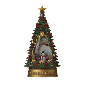 Lighted Tree Spinning Waterglobe -