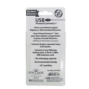 USB PowerConnect+ 3 AAA Converter