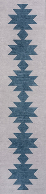 Chayton Minimalist Geometric Machine - Washable Runner Rug - Tuesday Morning - Runner Rugs