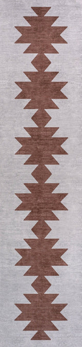 Chayton Minimalist Geometric Machine - Washable Runner Rug - Tuesday Morning - Runner Rugs