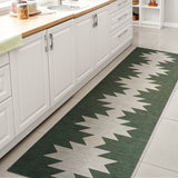 Chayton Minimalist Geometric Machine - Washable Runner Rug - Tuesday Morning - Runner Rugs