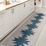Chayton Minimalist Geometric Machine - Washable Runner Rug - Tuesday Morning - Runner Rugs