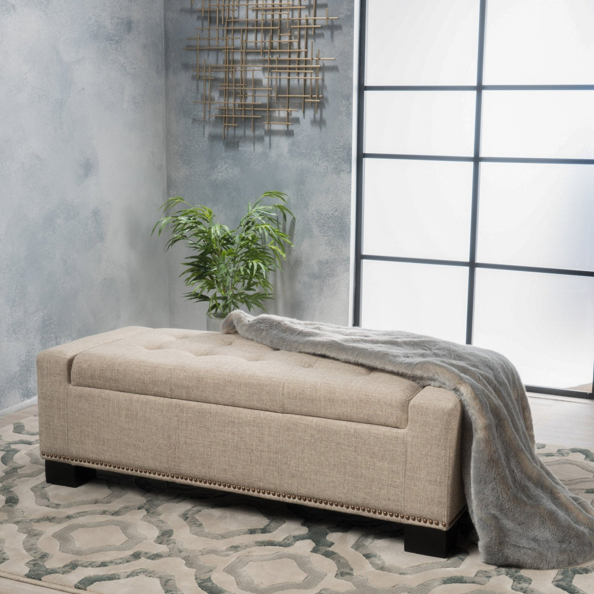 CHELSEA-STORAGE-OTTOMAN-W/STUDS-Ottomans