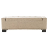 CHELSEA STORAGE OTTOMAN W/STUDS - Tuesday Morning - Ottomans & Poufs