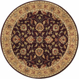 Cherryfield Burgundy 1024 Wool Area Rug