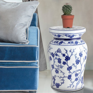 Cherry ceramic garden stool - Tuesday Morning - Outdoor Tables