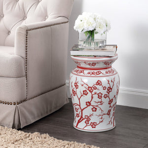 Cherry-ceramic-garden-stool-Outdoor-Tables