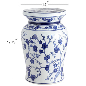Cherry ceramic garden stool - Tuesday Morning - Outdoor Tables