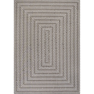 Chevron Modern Concentric Squares Indoor/Outdoor Square Area Rug - Tuesday Morning - Area Rugs