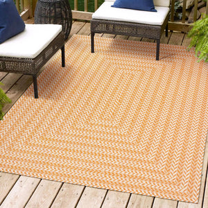 Chevron Modern Concentric Squares Indoor/Outdoor Square Area Rug - Tuesday Morning - Area Rugs