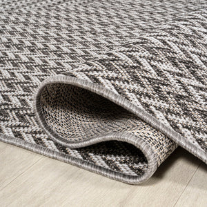 Chevron Modern Concentric Squares Indoor/Outdoor Square Area Rug - Tuesday Morning - Area Rugs