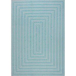 Chevron Modern Concentric Squares Indoor/Outdoor Square Area Rug - Tuesday Morning - Area Rugs