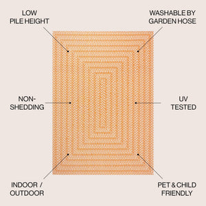 Chevron Modern Concentric Squares Indoor/Outdoor Square Area Rug - Tuesday Morning - Area Rugs