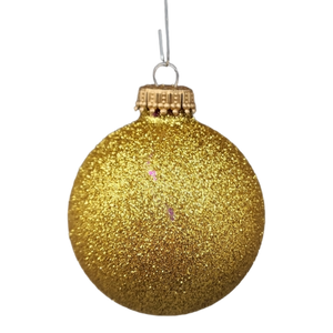 Christmas By Krebs 2 5/8 Glass Balls - Gold Caps - Red/Green/Gold 12 Pack