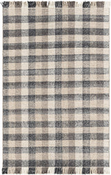 Chilliwack Gray Plaid Wool Rug