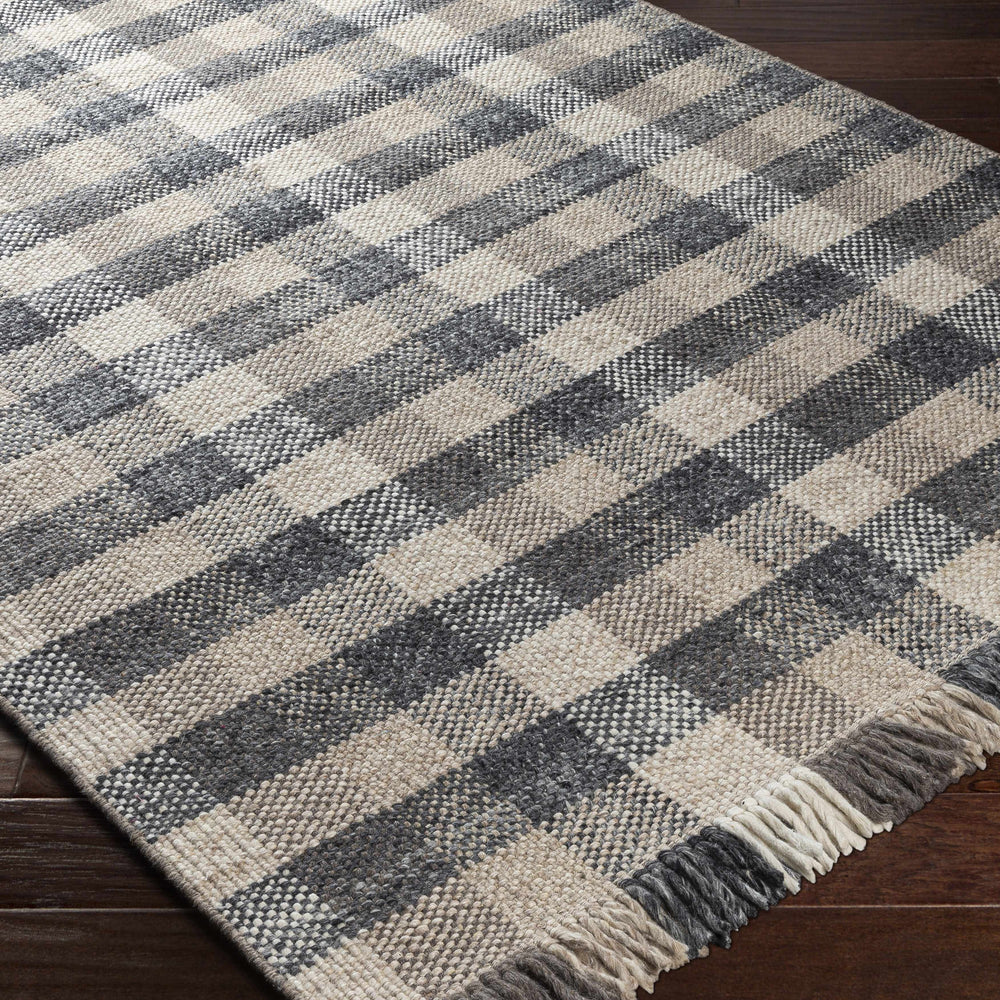 Chilliwack Gray Plaid Wool Rug