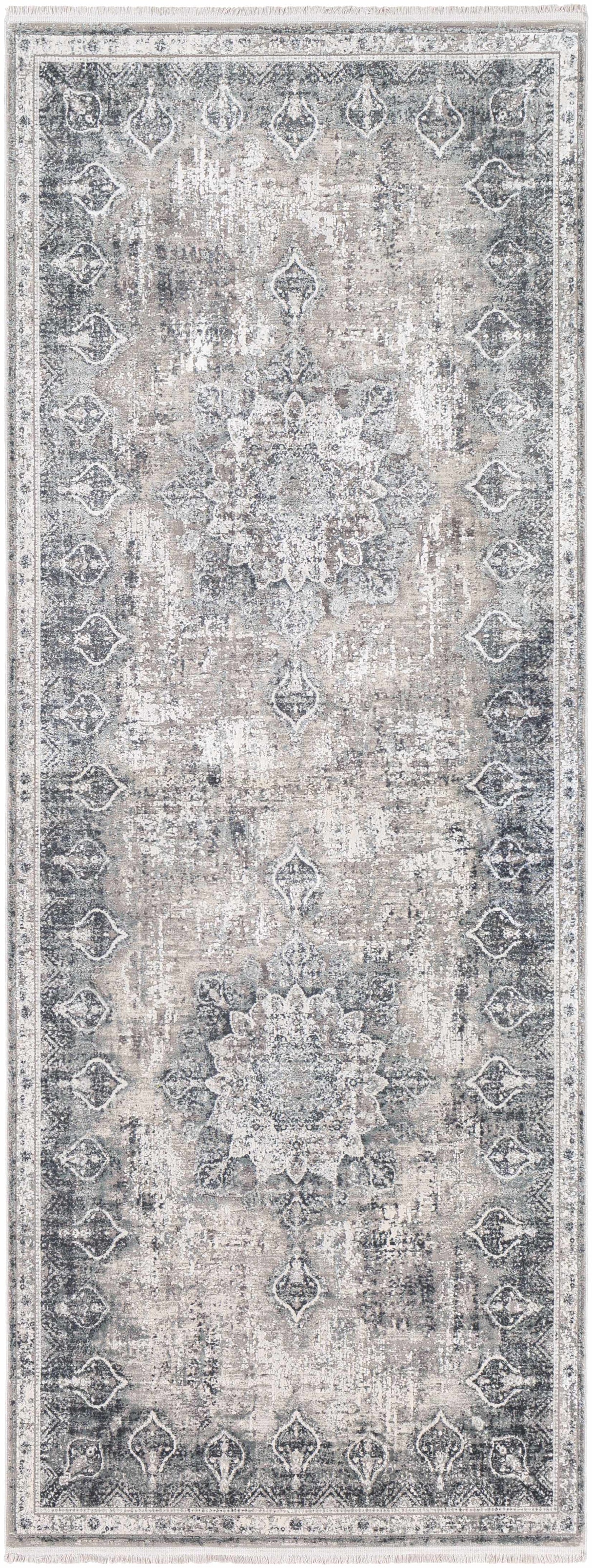 Chorlton Luxury Fringed Faux Silk Rug - Clearance