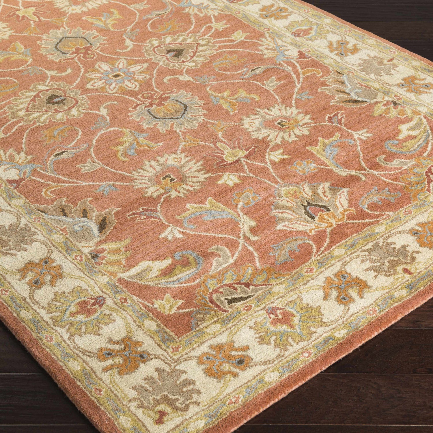 Caesar Hand Tufted Burnt Orange 1124 Wool Carpet