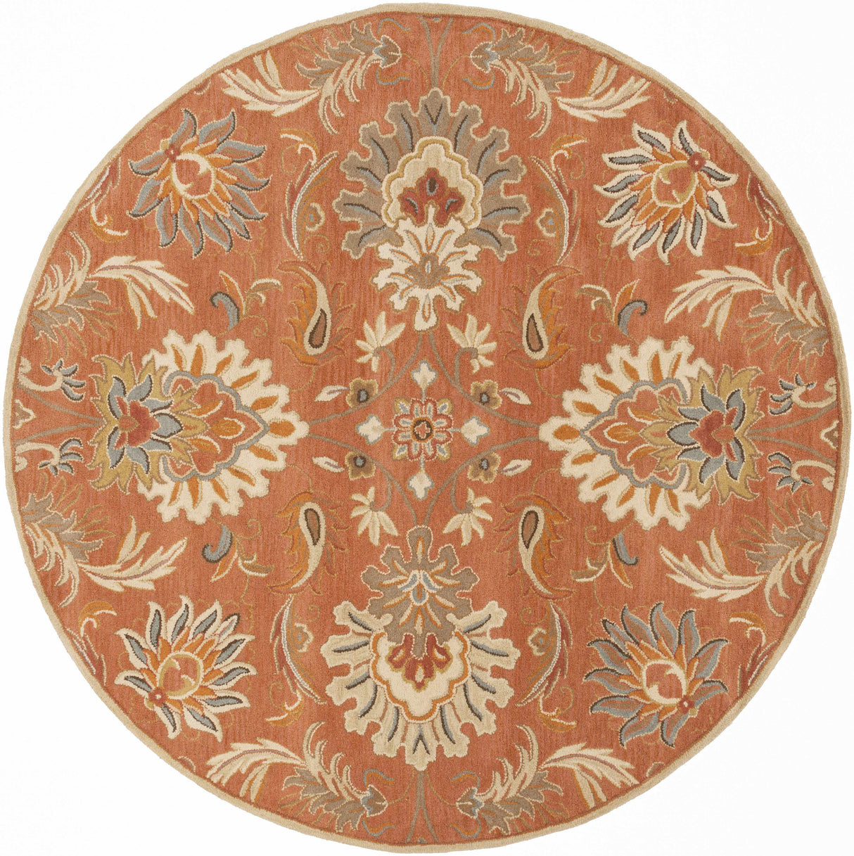 Chesterton Hand Tufted Orange 1112 Area Rug