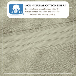 100% Cotton Premium Bath Towel Set - Chiara Collection