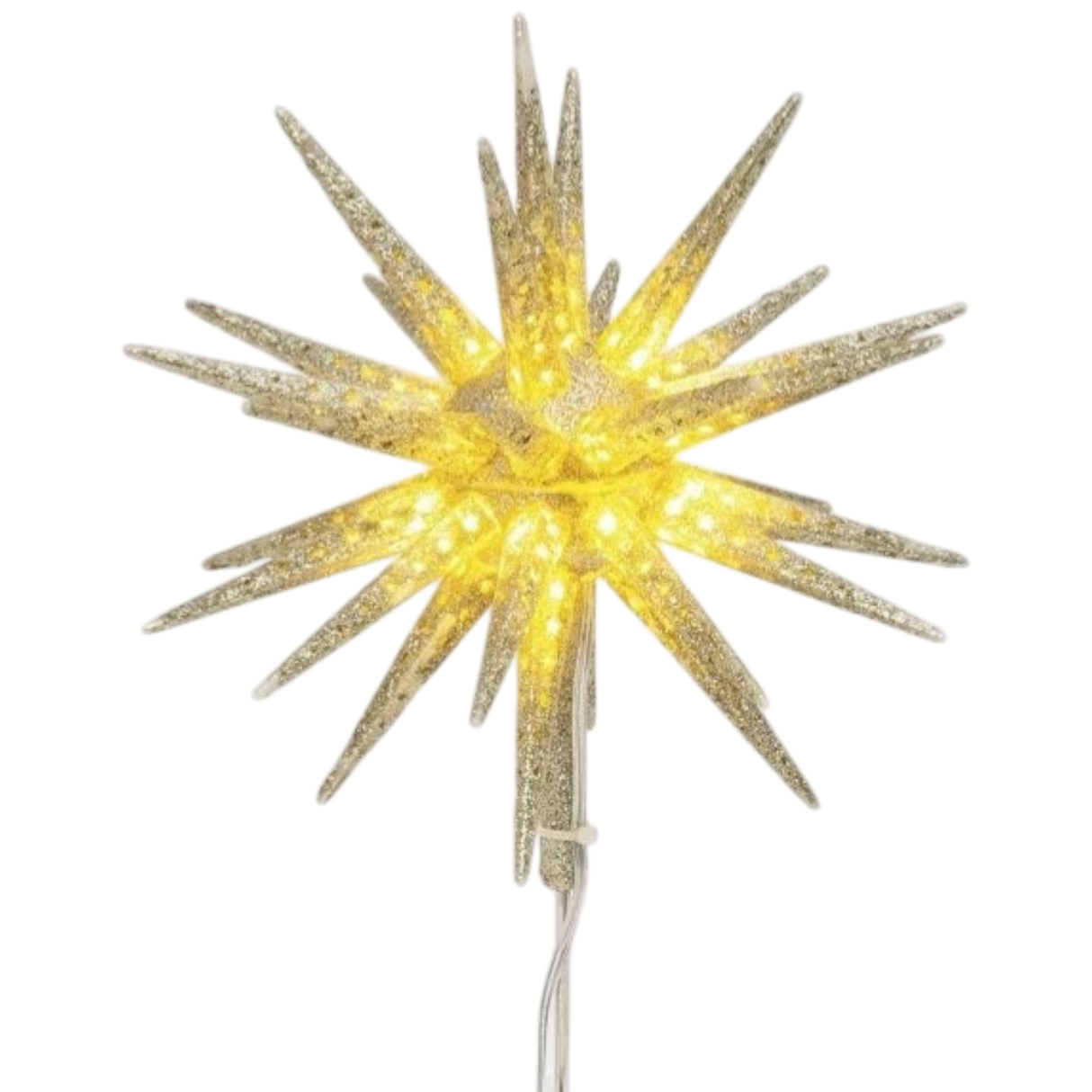 LIghted Starburst Tree Topper - 10 inch