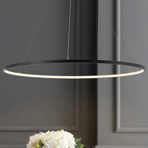 Circulo metal round modern contemporary led integrated pendant - Tuesday Morning - Pendants