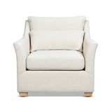 Citadell 38" Upholstered Accent Chair with Lumbar Pillow and Flared Arms - Accent Chairs