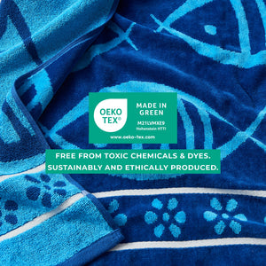 Cotton Velour Beach Towels 2-Pack - Maui Collection