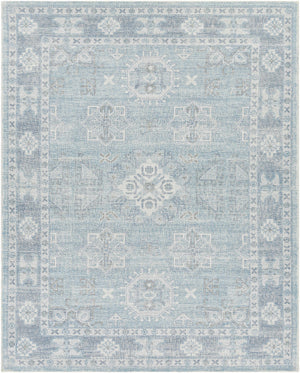 Calderbank Sky Blue Wool-Blend Area Rug