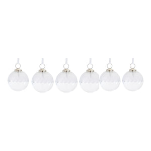 Clear Glass Ball Ornament (Set of 6) - Tuesday Morning - Decorative Objects