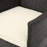 Clementine Outdoor Multibrown PE Wicker Dining Chairs (Set of 2) - Tuesday Morning - Kitchen & Dining Furniture Sets