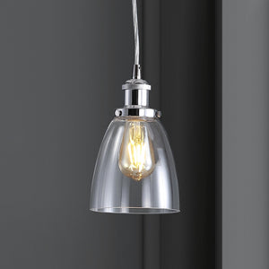Cleo adjustable metal/glass led pendant - Tuesday Morning - Pendants