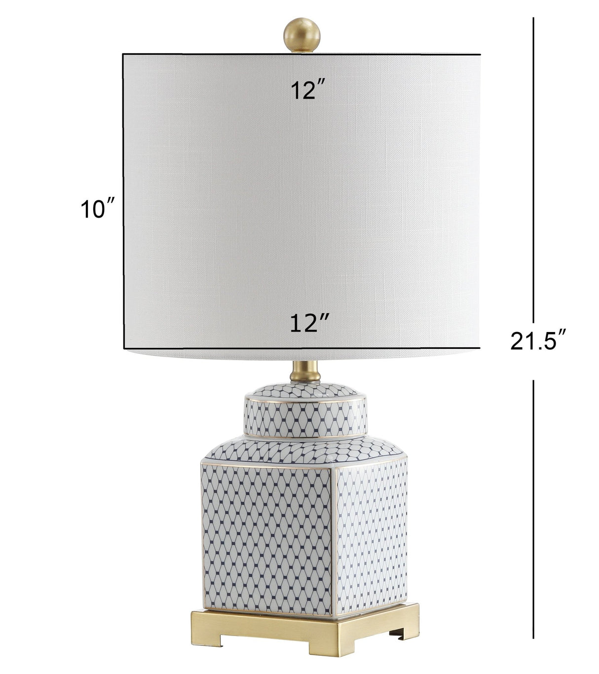 Cleo ceramic/metal ginger jar led table lamp - Tuesday Morning - Table Lamps