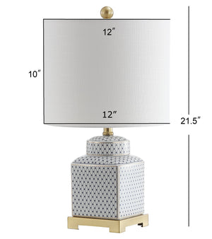 Cleo ceramic/metal ginger jar led table lamp - Tuesday Morning - Table Lamps