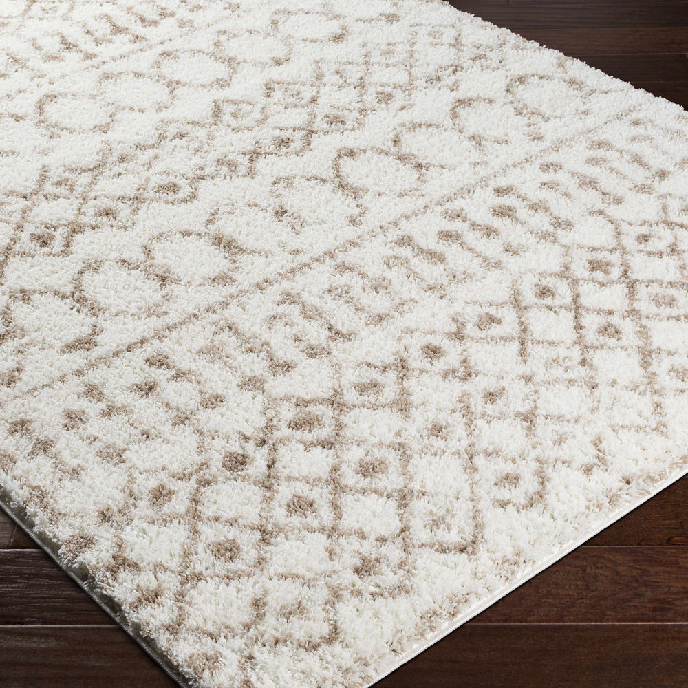 Monarch Cream&Tan Trellis Plush Rug