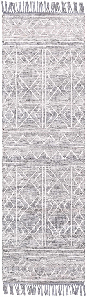 Gray Clintwood Wool Tassel Carpet - Clearance