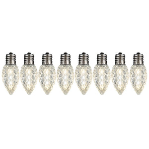 Warm White LED C-9 Lightbulbs - 25 Pack